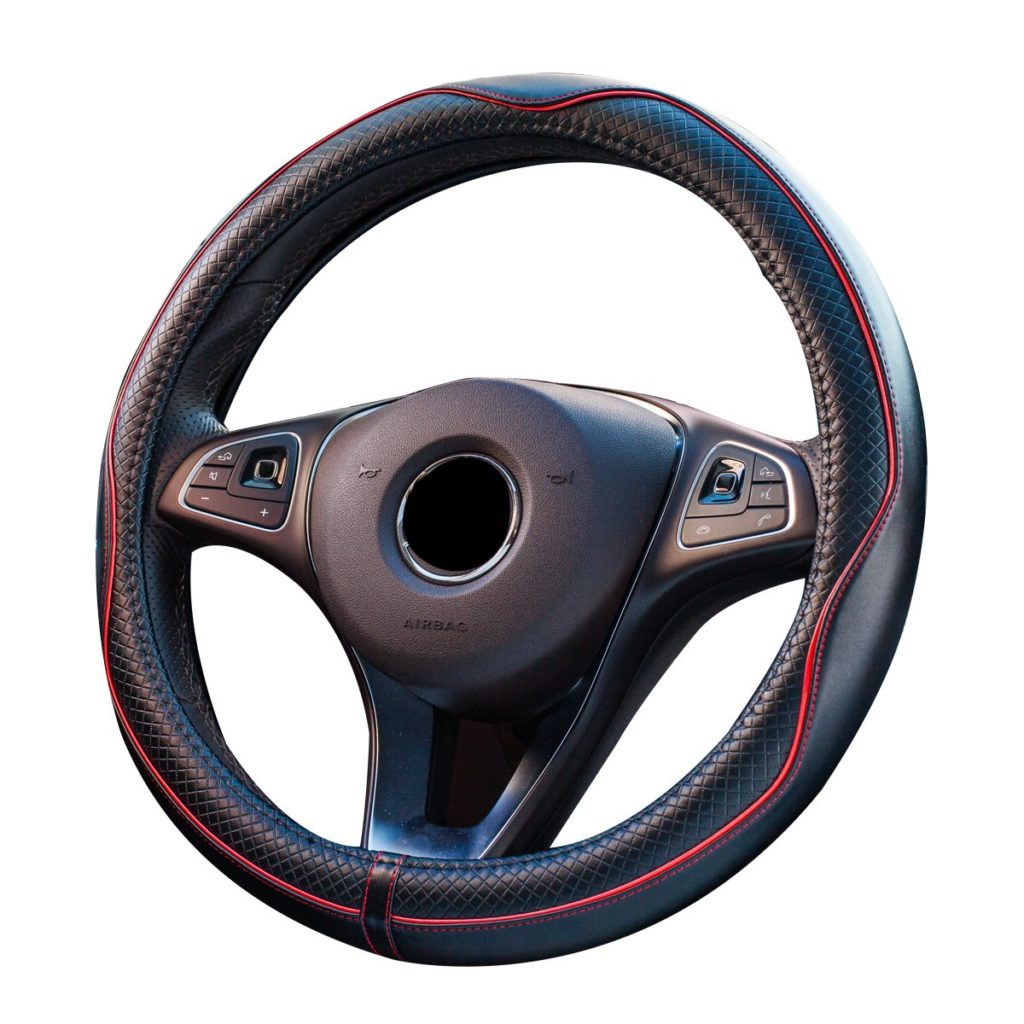 CopriVolante Specifico Per Fiat Panda Cross 2020+ (con Taglio Come Da Foto) – Sostituzione Non Originale, Colore Nero, Modello 32953